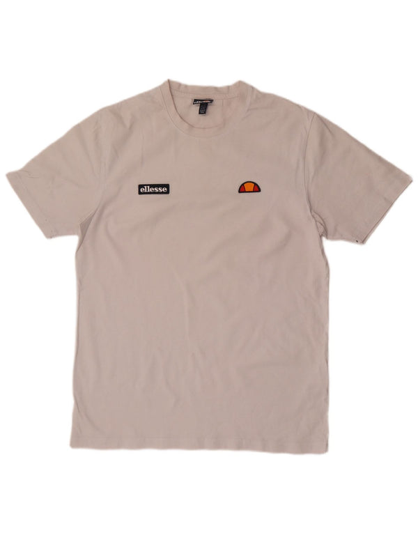 Ellesse Mens T-Shirt Top XL White Cotton