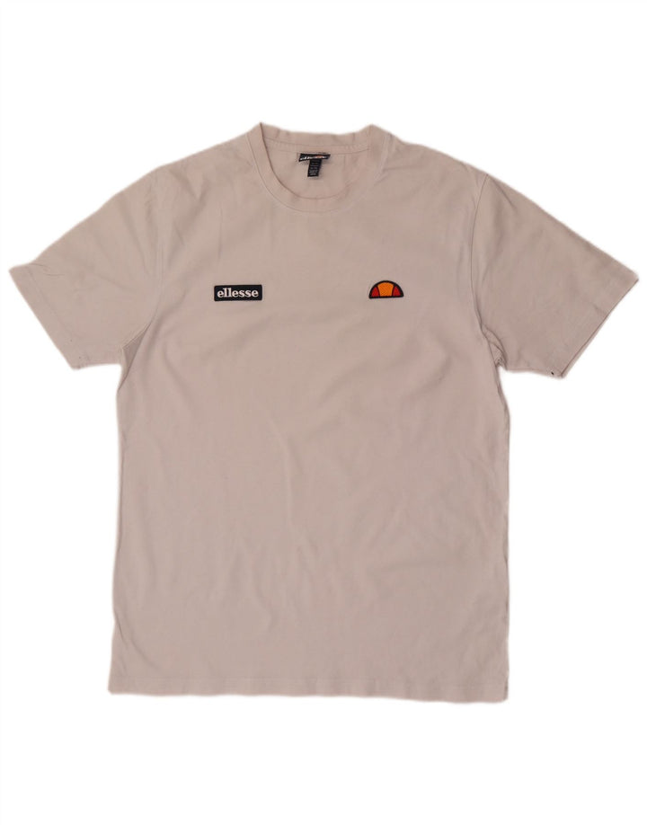 Ellesse Mens T-Shirt Top XL White Cotton