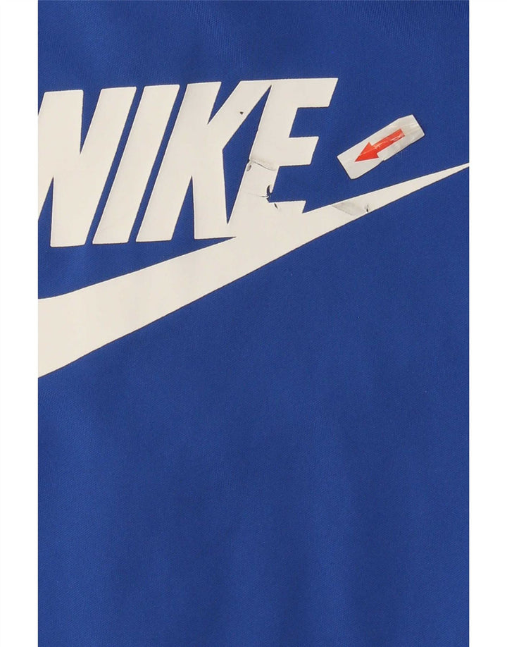 Nike Boys Graphic Tracksuit Top Jacket 10-11 Years Medium Blue Colourblock