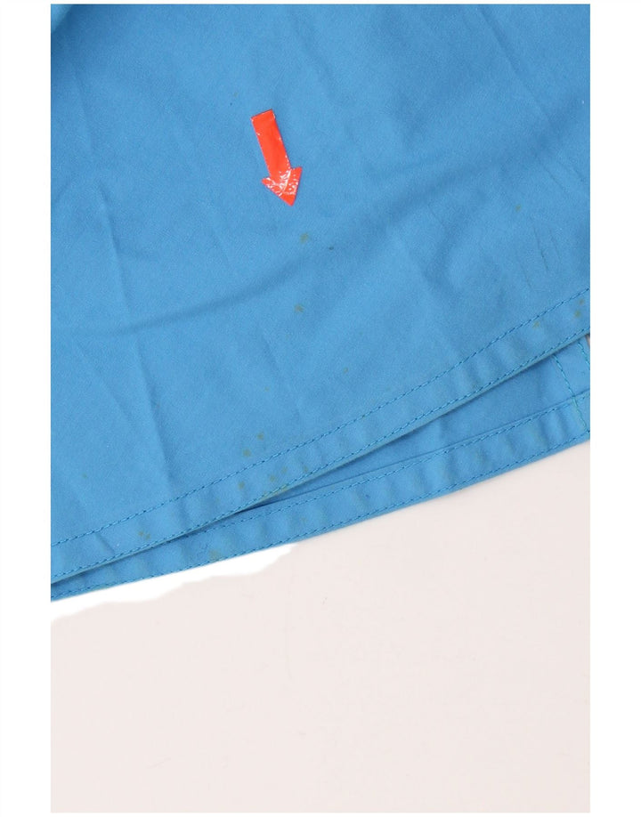 Vintage Womens A-Line Skirt Small W27 Blue Cotton