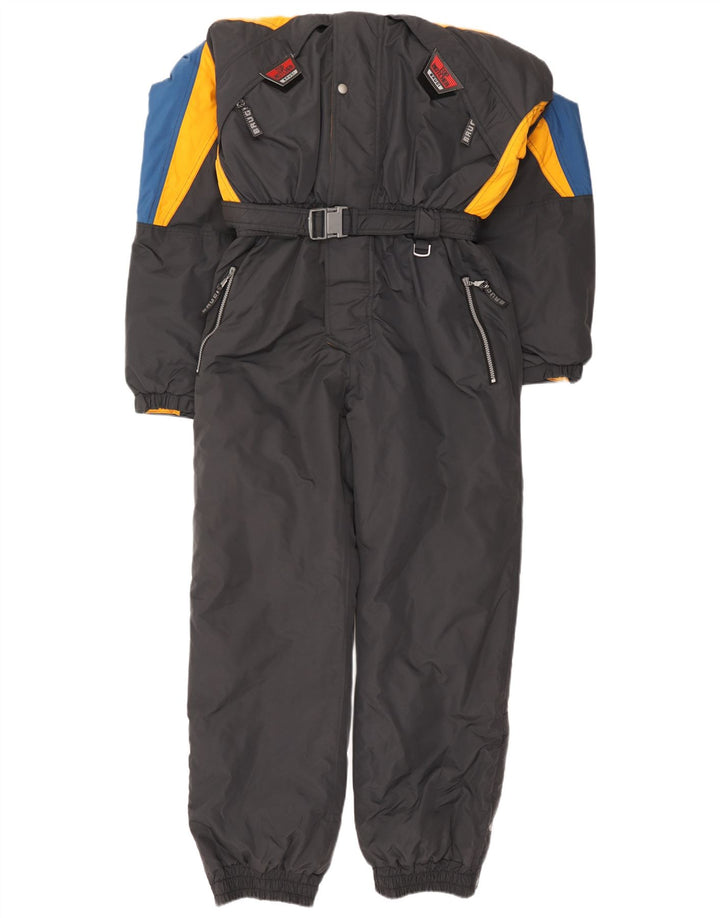 Brugi Mens Hooded Ski Jumpsuit IT 54 2XL  Grey Colourblock Polyamide