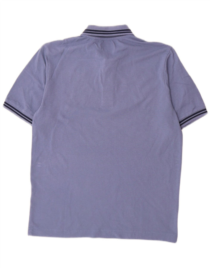 Kappa Mens Polo Shirt Medium Blue Cotton
