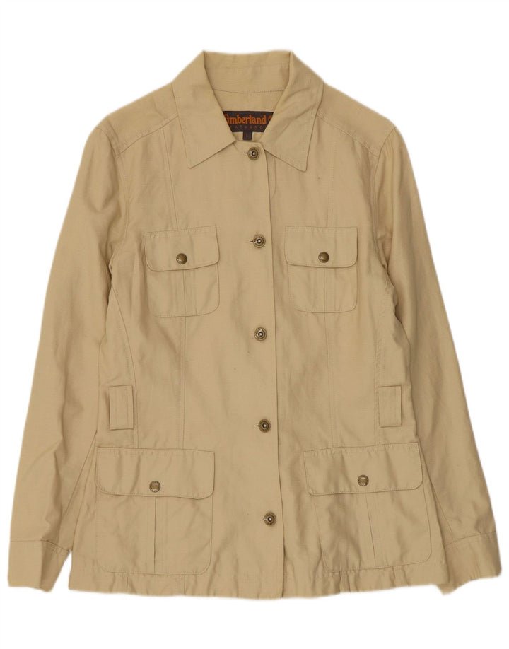 Timberland Womens Utility Jacket UK 14 Large Beige Linen