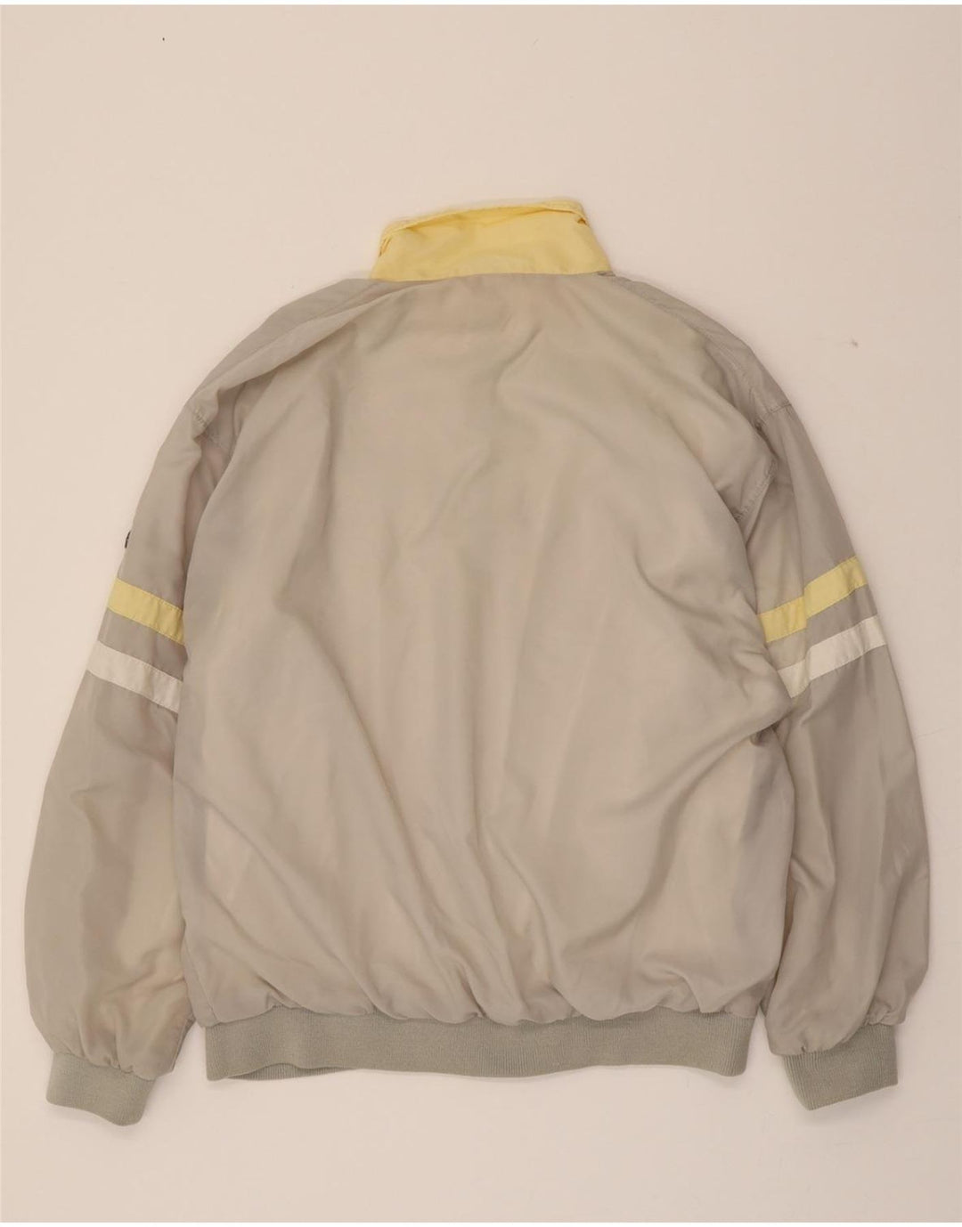 VINTAGE Womens Pullover Windbreaker Jacket EU 42/44 Large Grey Colourblock Vintage Vintage and Second-Hand Vintage from Messina Hembry 