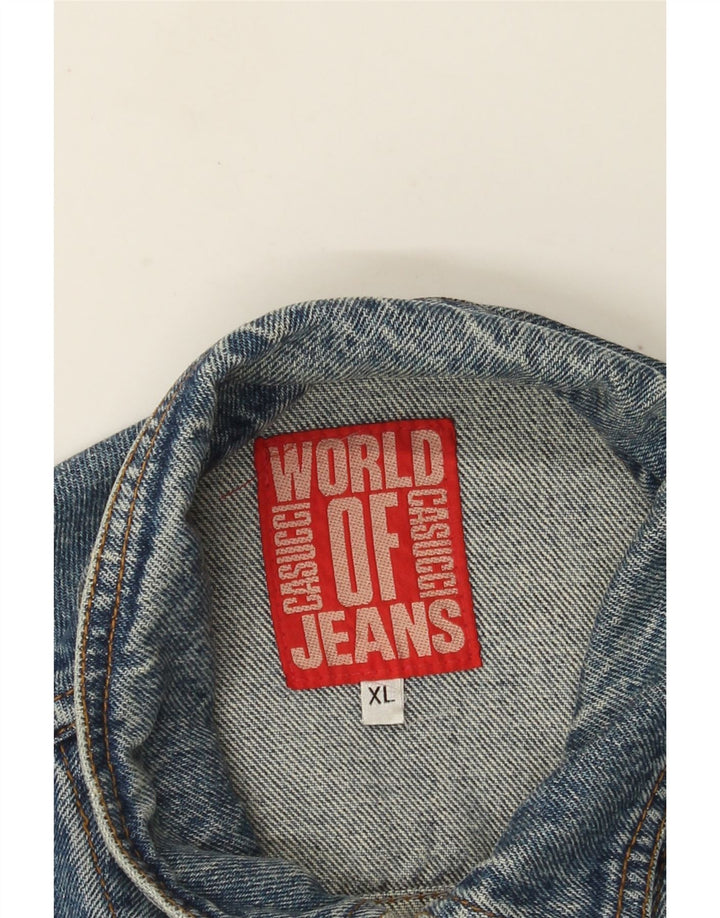 Casucci Mens Denim Jacket UK 42 XL Blue