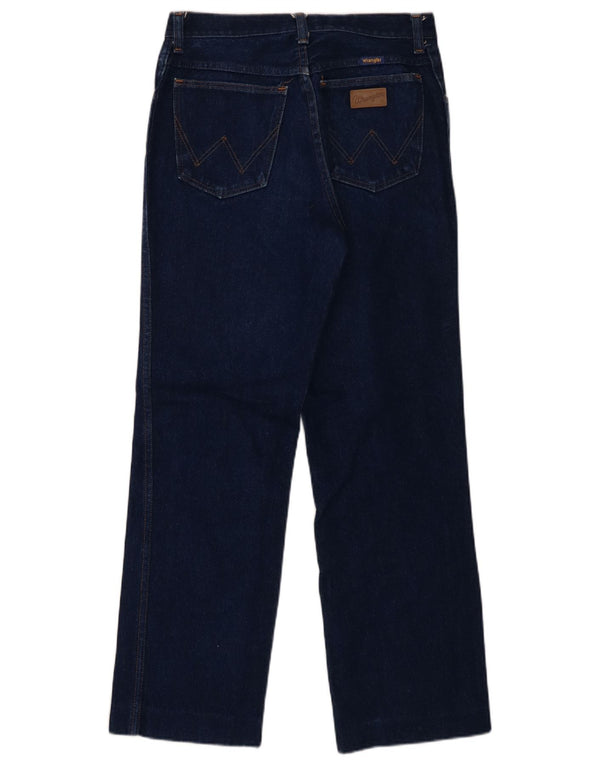 Wrangler Mens Straight Jeans W32 L28 Navy Blue Cotton