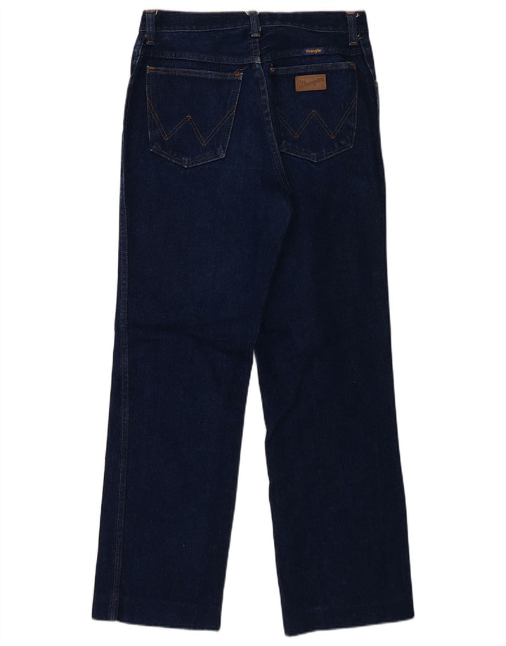 Wrangler Mens Straight Jeans W32 L28 Navy Blue Cotton
