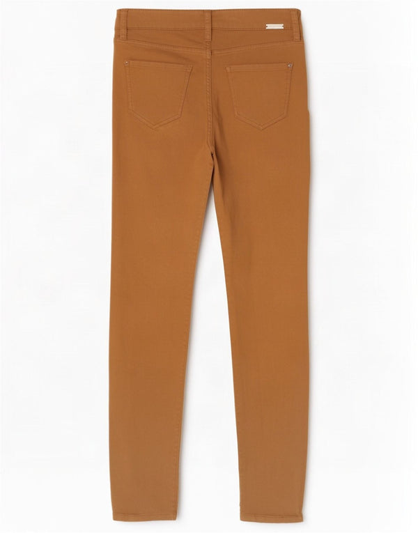Massimo Dutti Womens Skinny Casual Trousers EU 36 XS W26 L29 Beige