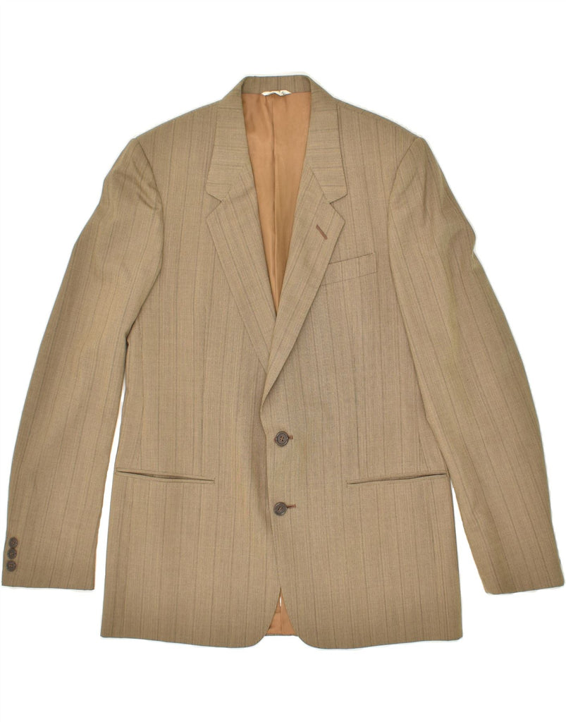 CERRUTI 1881 Womens 2 Button 2 Piece Suit IT 50 Large Beige Pinstripe | Vintage Cerruti 1881 | Thrift | Second-Hand Cerruti 1881 | Used Clothing | Messina Hembry 