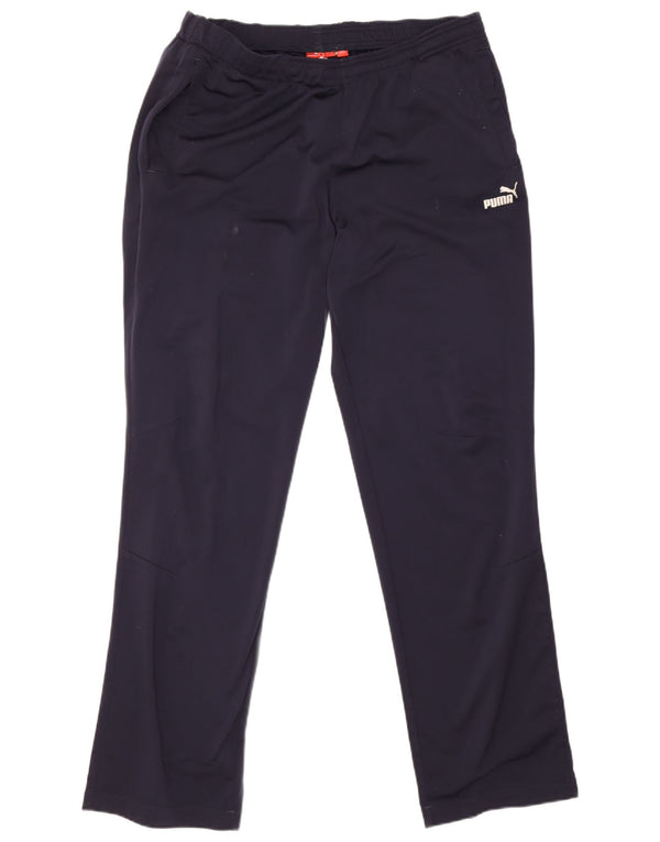 Puma Mens Tracksuit Trousers Large Navy Blue