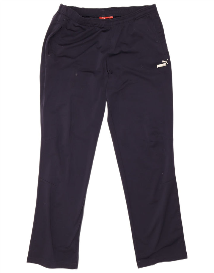 Puma Mens Tracksuit Trousers Large Navy Blue