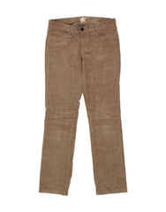 J. CREW Mens Matchstick Slim Corduroy Trousers W28 L32 Brown Cotton