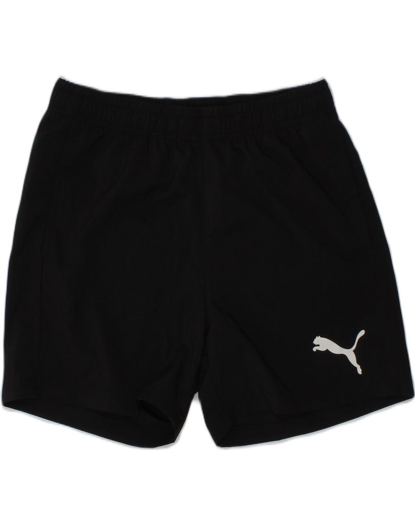 PUMA Boys Sport Shorts 11-12 Years Black Polyester | Vintage Puma | Thrift | Second-Hand Puma | Used Clothing | Messina Hembry 