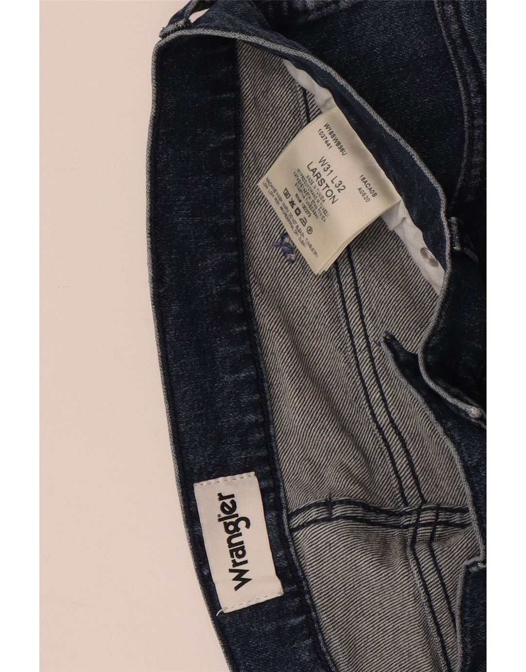 Wrangler Mens Larston Slim Jeans W31 L32 Blue Cotton