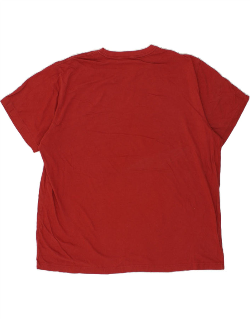 EDDIE BAUER Mens T-Shirt Top 2XL Red Cotton | Vintage Eddie Bauer | Thrift | Second-Hand Eddie Bauer | Used Clothing | Messina Hembry 