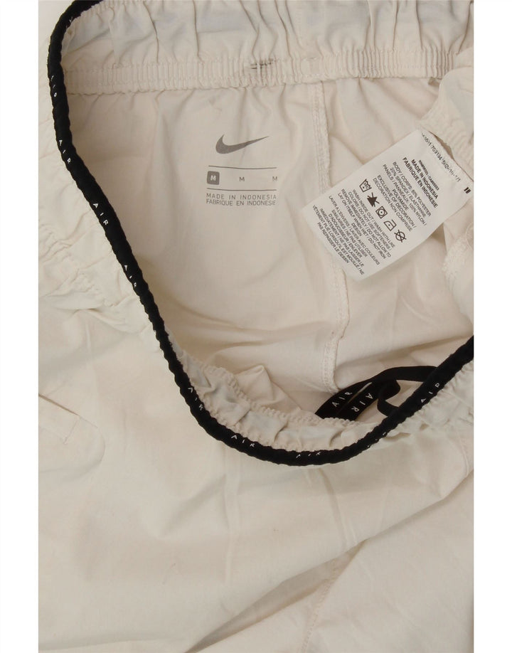 NIKE Womens Graphic Tracksuit Trousers Joggers UK 12 Medium  White