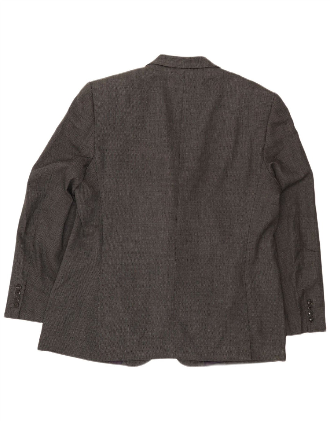 Marks & Spencer Mens 2 Button Blazer Jacket UK 46 XL Grey Wool
