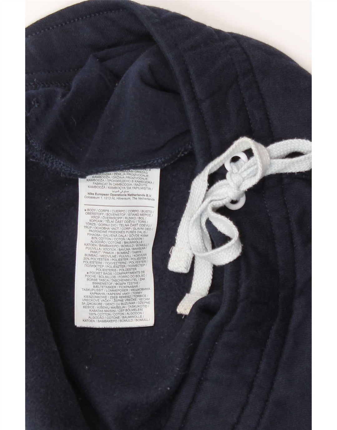 Nike Mens Tracksuit Trousers Joggers Small Navy Blue Cotton