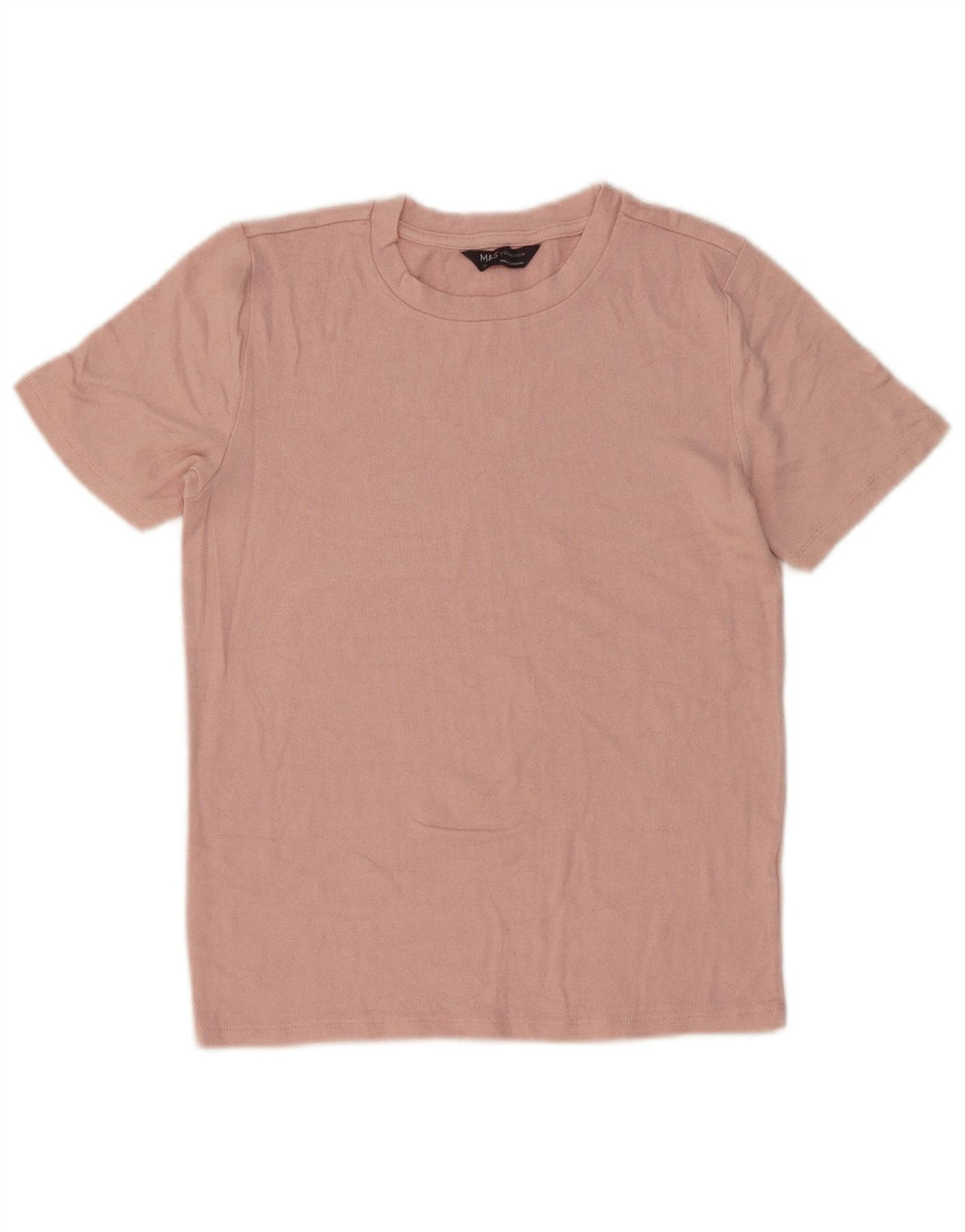 Marks & Spencer Womens T-Shirt Top UK 12 Medium Pink