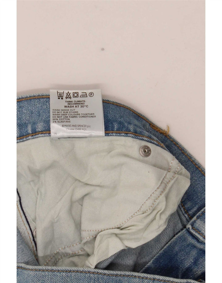 Marks & Spencer Mens Straight Jeans W40 L29 Blue Cotton