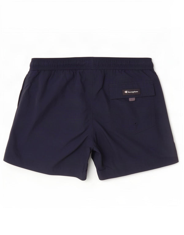 Champion Mens Swimming Shorts Medium Navy Blue Polyamide