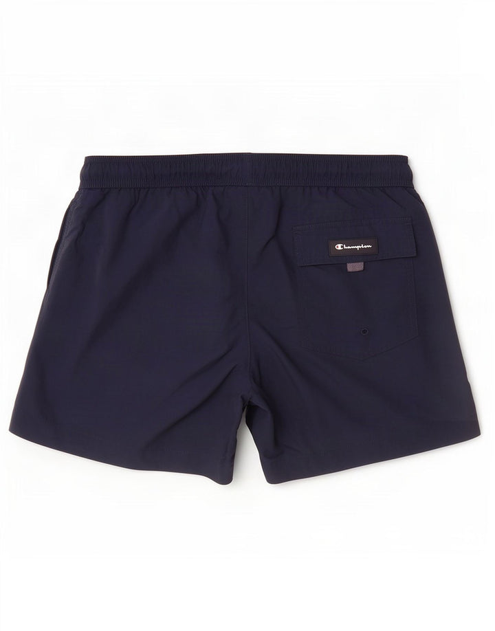 Champion Mens Swimming Shorts Medium Navy Blue Polyamide