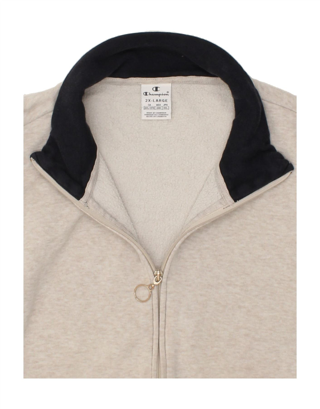 CHAMPION Womens Graphic Tracksuit Top Jacket UK 20 2XL Grey Vintage Champion and Second-Hand Champion from Messina Hembry 