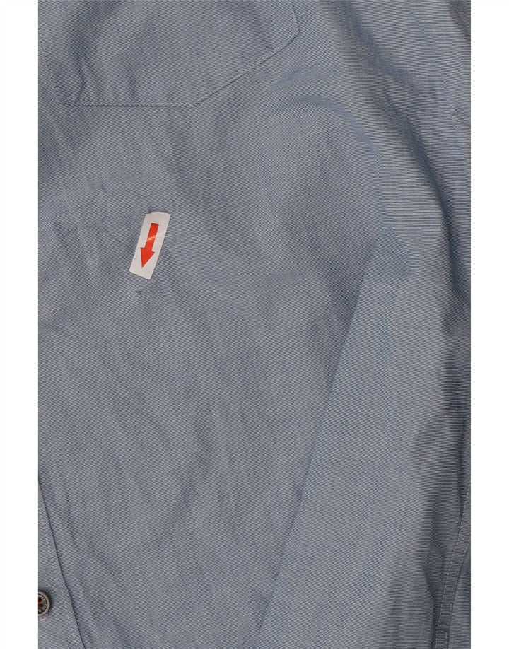 Ted Baker Mens Shirt Size 5 XL Blue Cotton