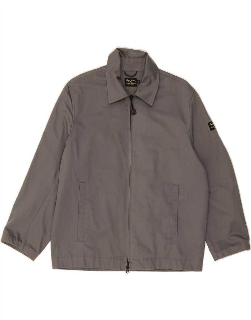 PEPE JEANS Mens Bomber Jacket UK 38 Medium Grey Cotton Vintage PEPE Jeans and Second-Hand PEPE Jeans from Messina Hembry 