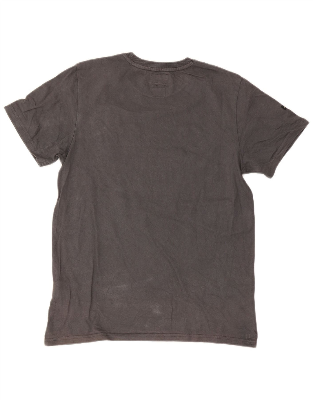 Superdry Mens Standard Graphic T-Shirt Top Large Grey Cotton