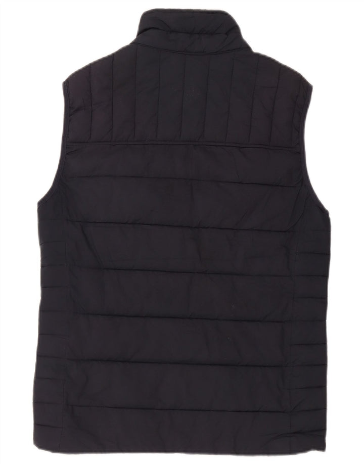 Joules Womens Oversized Padded Gilet UK 10 Small Navy Blue Polyester