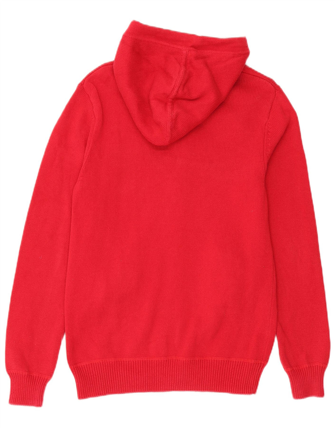 Jack Wills Mens Hooded Cardigan Sweater Small Red Cotton
