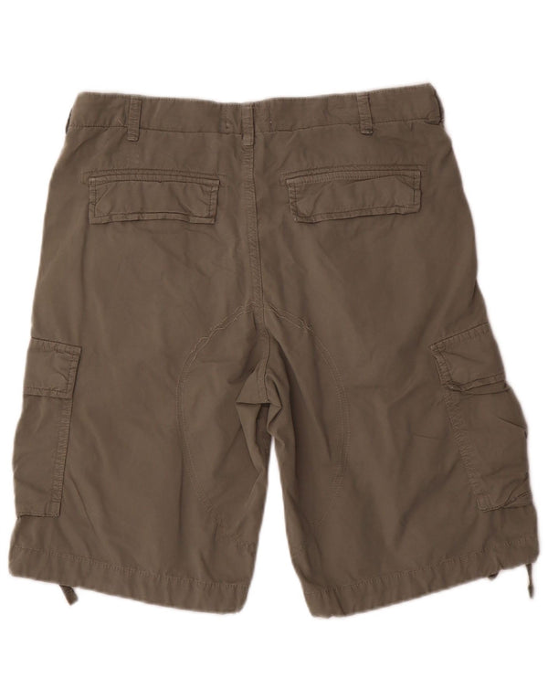 Jack & Jones Mens Cargo Shorts Small W29  Khaki Cotton