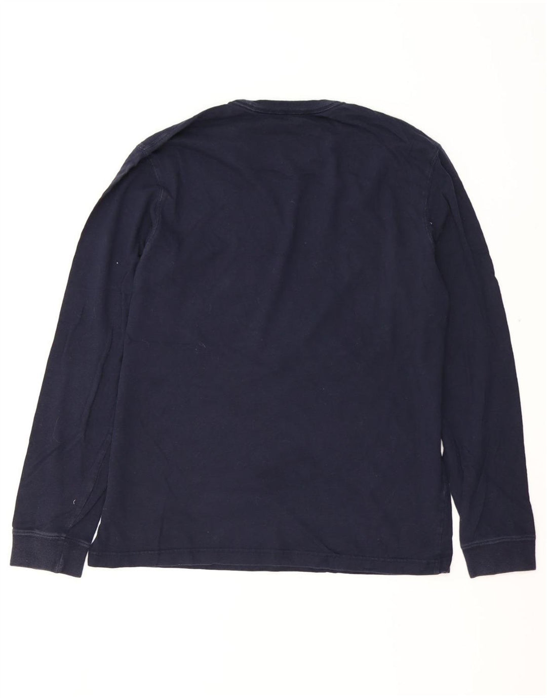 EDDIE BAUER Mens Top Long Sleeve Medium Navy Blue Cotton