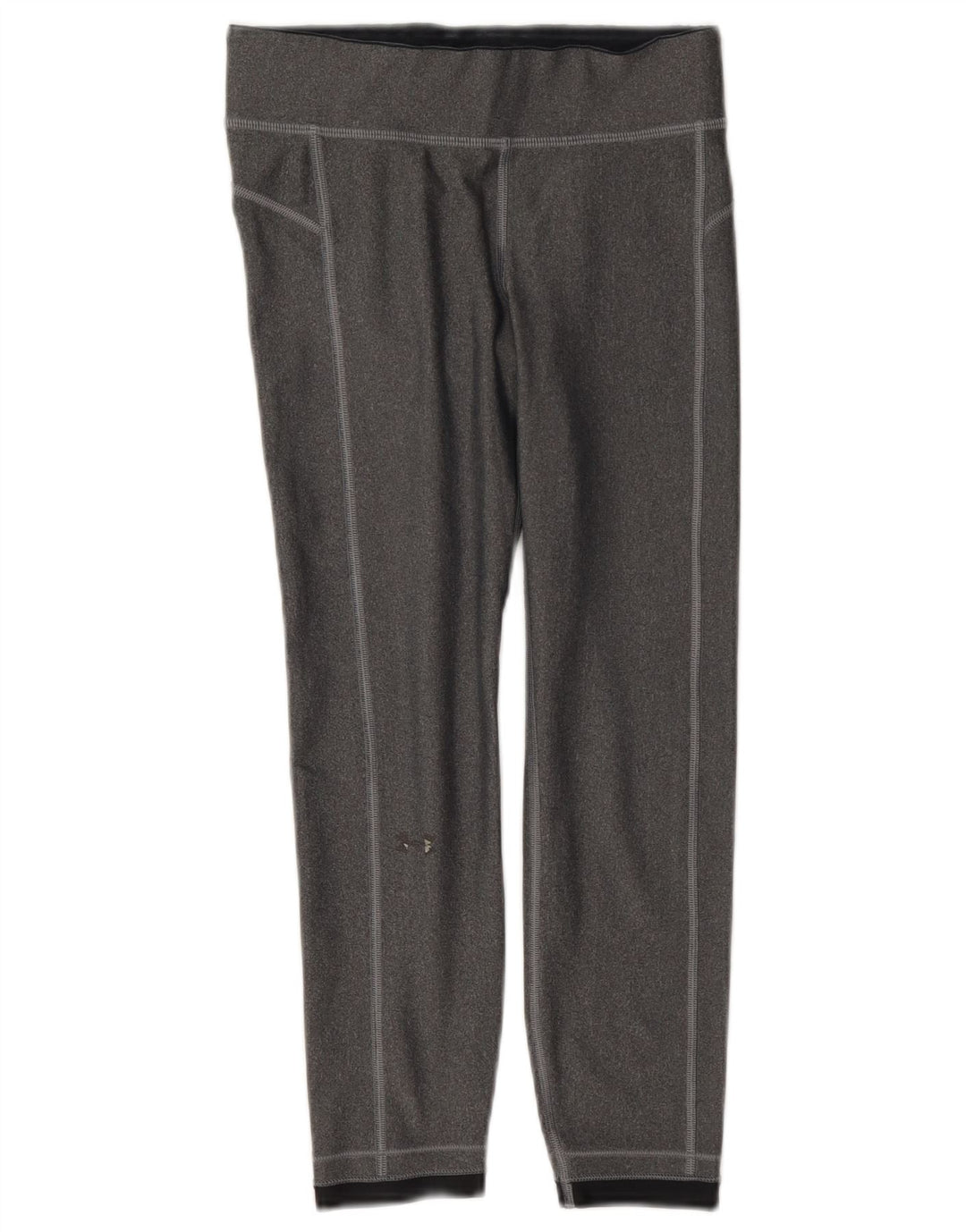 Under Armour Womens Crop Leggings UK 4 XS Grey Polyester