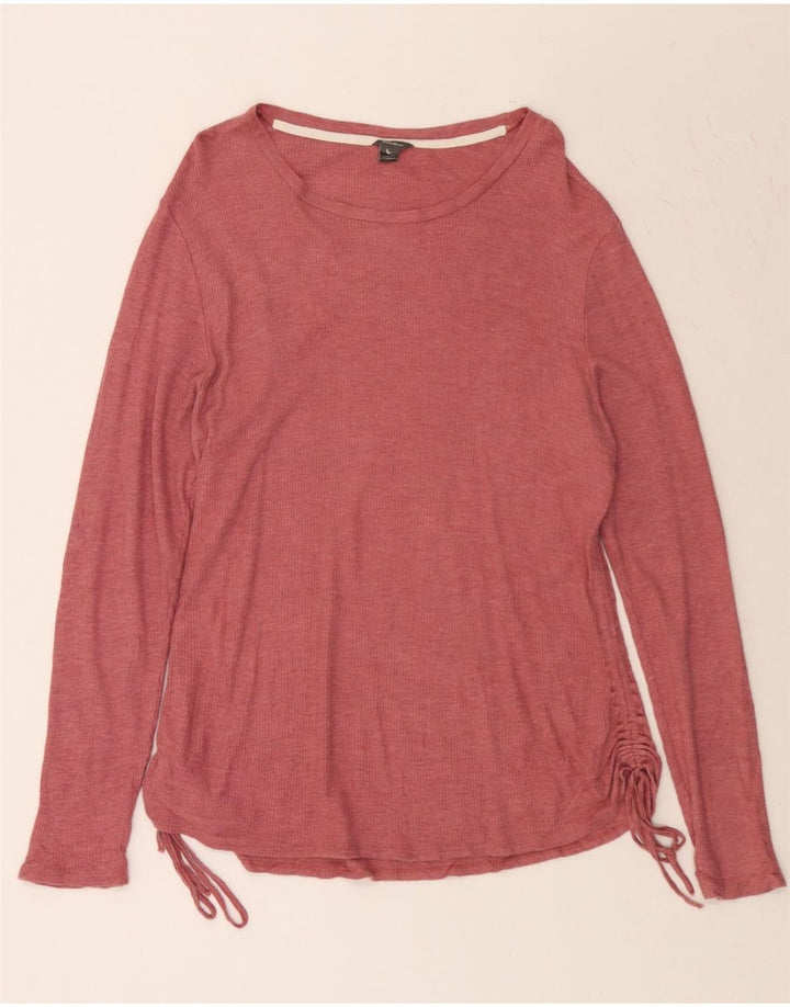 EDDIE BAUER Womens Top Long Sleeve UK 20 2XL Pink Modal Vintage Eddie Bauer and Second-Hand Eddie Bauer from Messina Hembry 