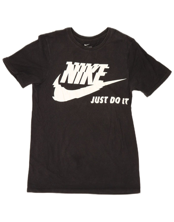 Nike Mens Athletic Fit Graphic T-Shirt Top XS Black Cotton