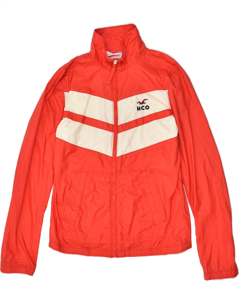 HOLLISTER Womens Rain Jacket UK 16 Large Orange Nylon | Vintage Hollister | Thrift | Second-Hand Hollister | Used Clothing | Messina Hembry 