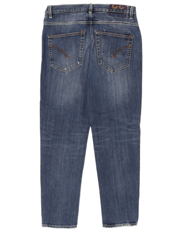 Dondup Mens Carrot Skinny Jeans W32 L27 Blue Cotton