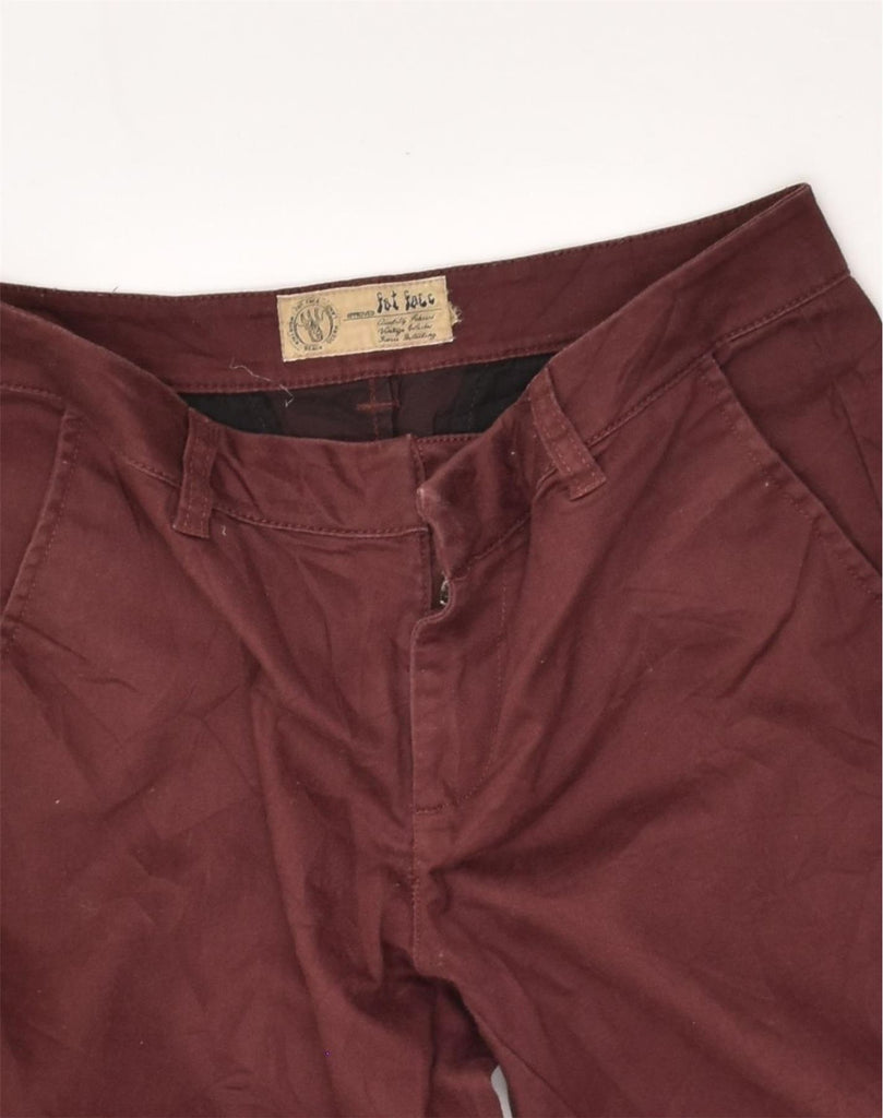 FAT FACE Womens Tapered Chino Trousers W31 L27 Maroon | Vintage Fat Face | Thrift | Second-Hand Fat Face | Used Clothing | Messina Hembry 