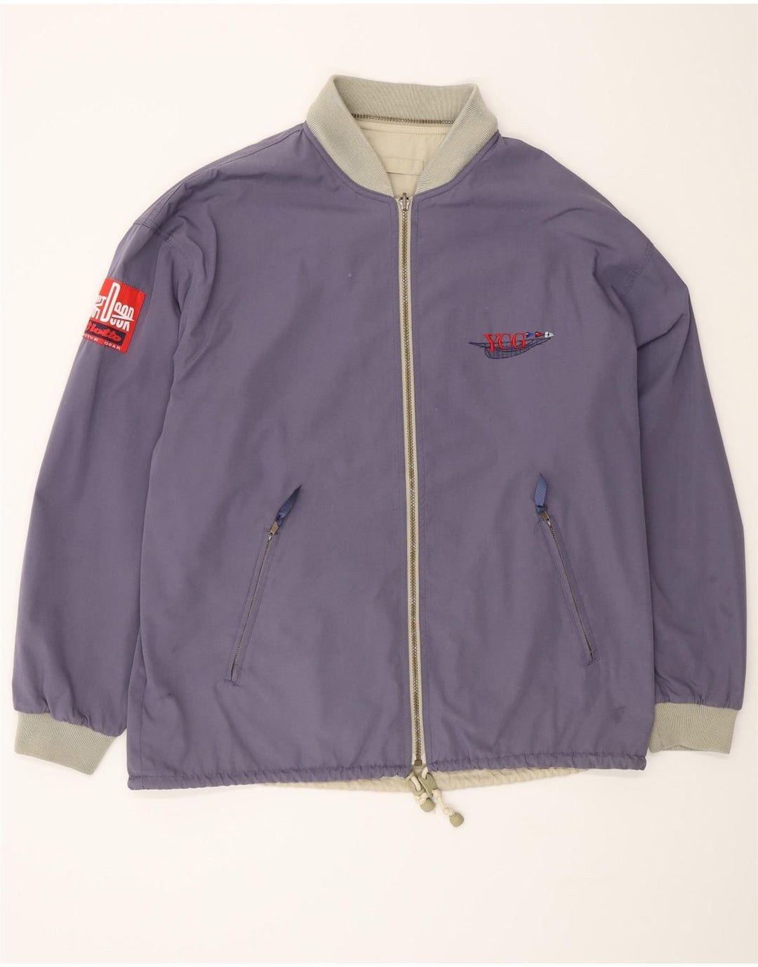 Lotto Mens Reversible Jacket UK 42 XL Purple Colourblock