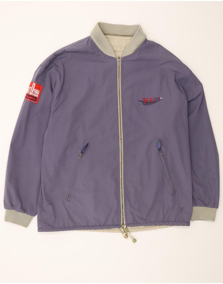 Lotto Mens Reversible Jacket UK 42 XL Purple Colourblock