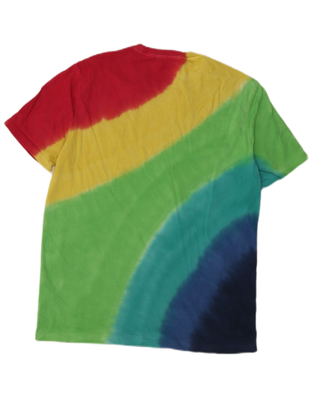 Polo Ralph Lauren Mens T-Shirt Top Medium Multicoloured Tie Dye Cotton