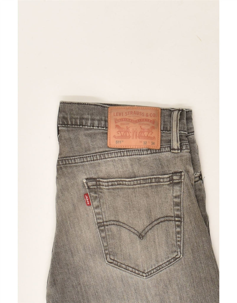 LEVI'S Mens 511 Slim Jeans W32 L34  Grey Cotton | Vintage Levi's | Thrift | Second-Hand Levi's | Used Clothing | Messina Hembry 