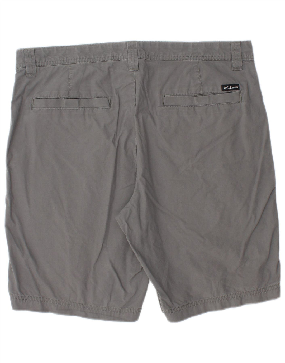 Columbia Mens Chino Shorts W34 Large Grey Cotton
