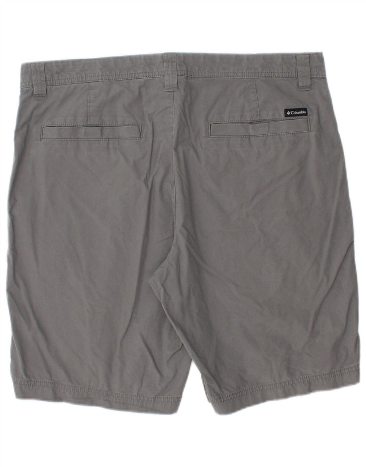 Columbia Mens Chino Shorts W34 Large Grey Cotton