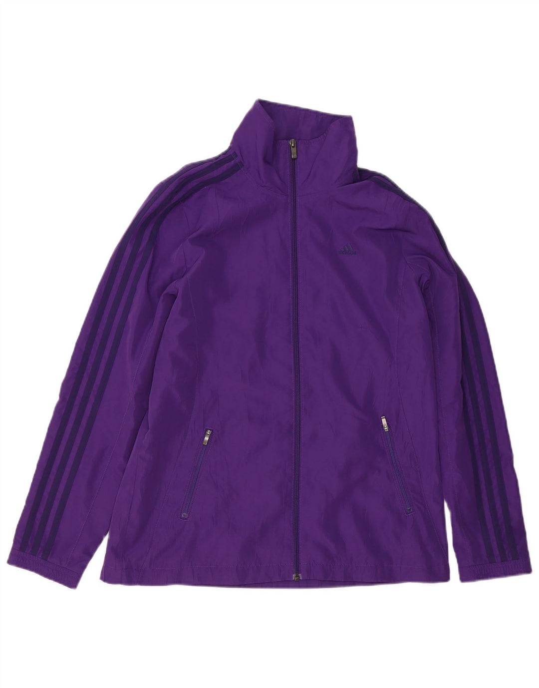 Adidas Womens Rain Jacket UK 14 Large Purple Polyester