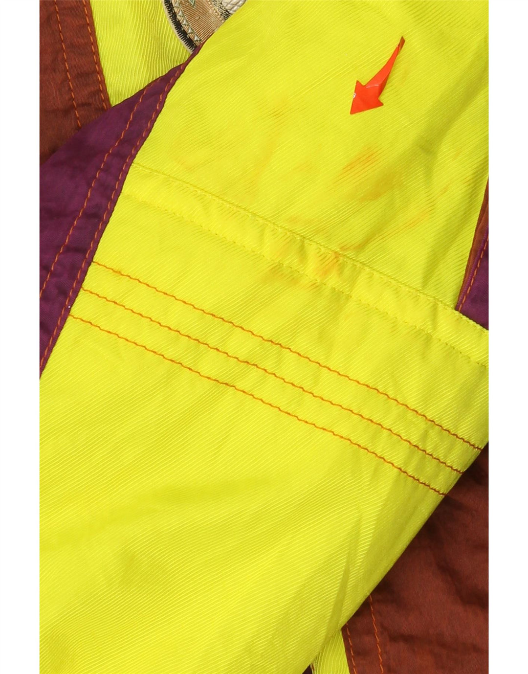 Asics Mens Graphic Hooded Ski Jacket UK 44 2XL Multicoloured Colourblock