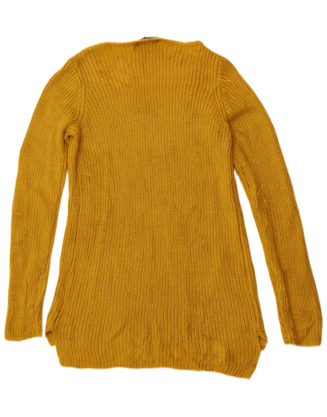 MOSSIMO Womens Boat Neck Jumper Sweater UK 6 XS Yellow Acrylic