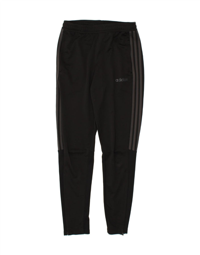 ADIDAS Mens Graphic Tracksuit Trousers Small  Black Polyester | Vintage Adidas | Thrift | Second-Hand Adidas | Used Clothing | Messina Hembry 